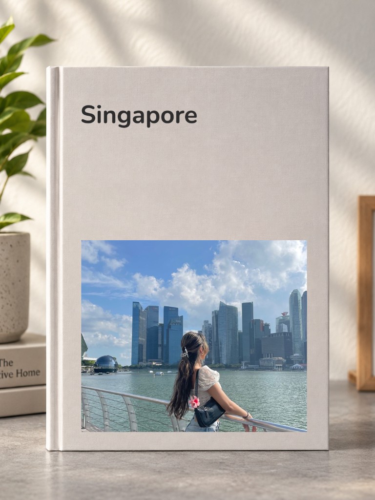 Singapore hardcover photo book cover